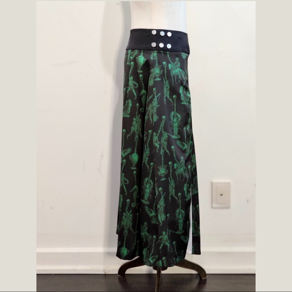 Double pleated midi skirt - Picture 5 of 12